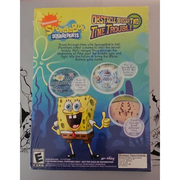 SpongeBob SquarePants Obstacle‎ Odyssey Two: Time Trouble PC Game, Rare - Picture 2 of 2